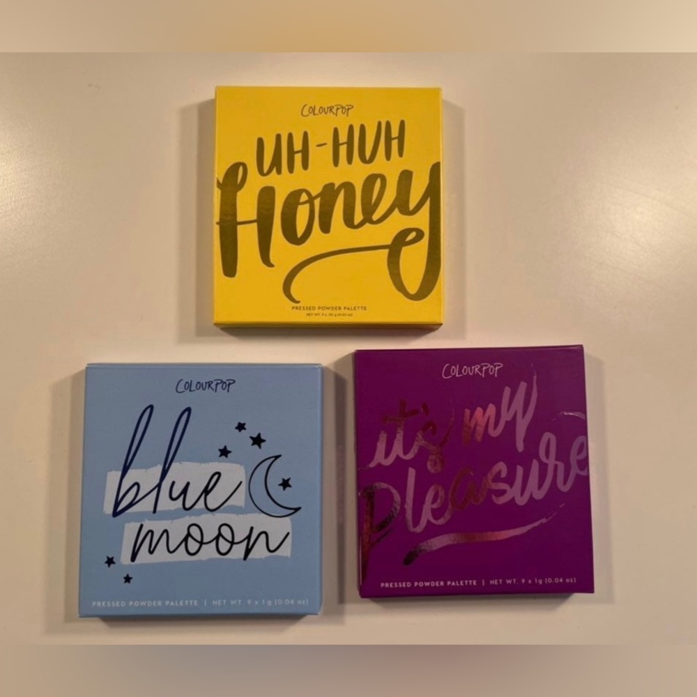 Colourpop eyeshadow palette bundle